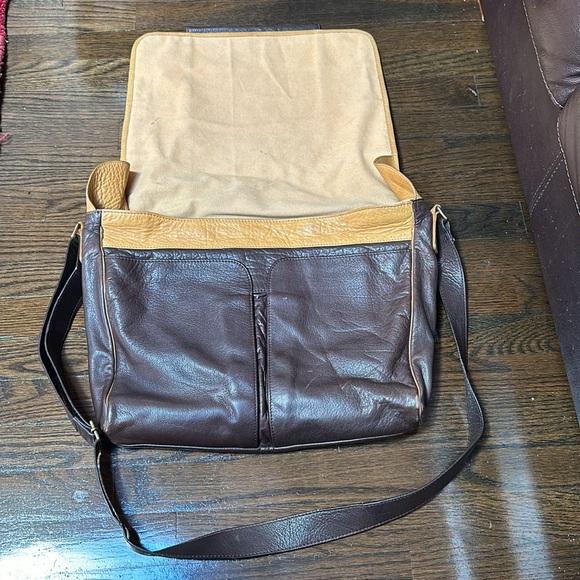 Cole Haan Leather Messenger Bag - Picture 9 of 12